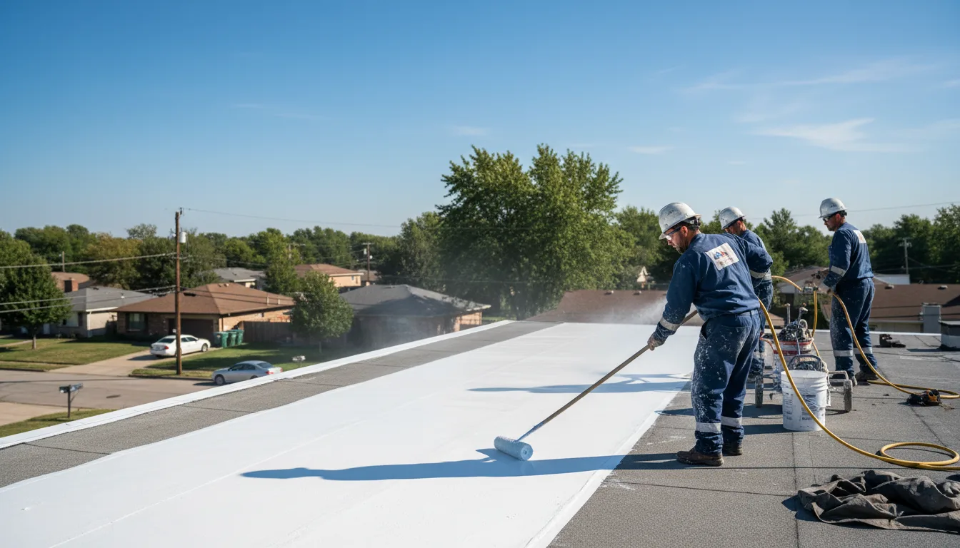 Commercial roof coating in Dundee, IA near me